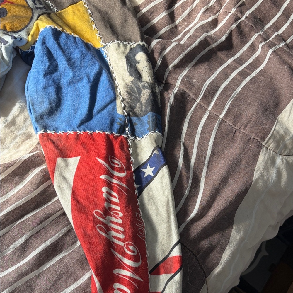 Multicolor Patchwork Graphic Jersey - image 3